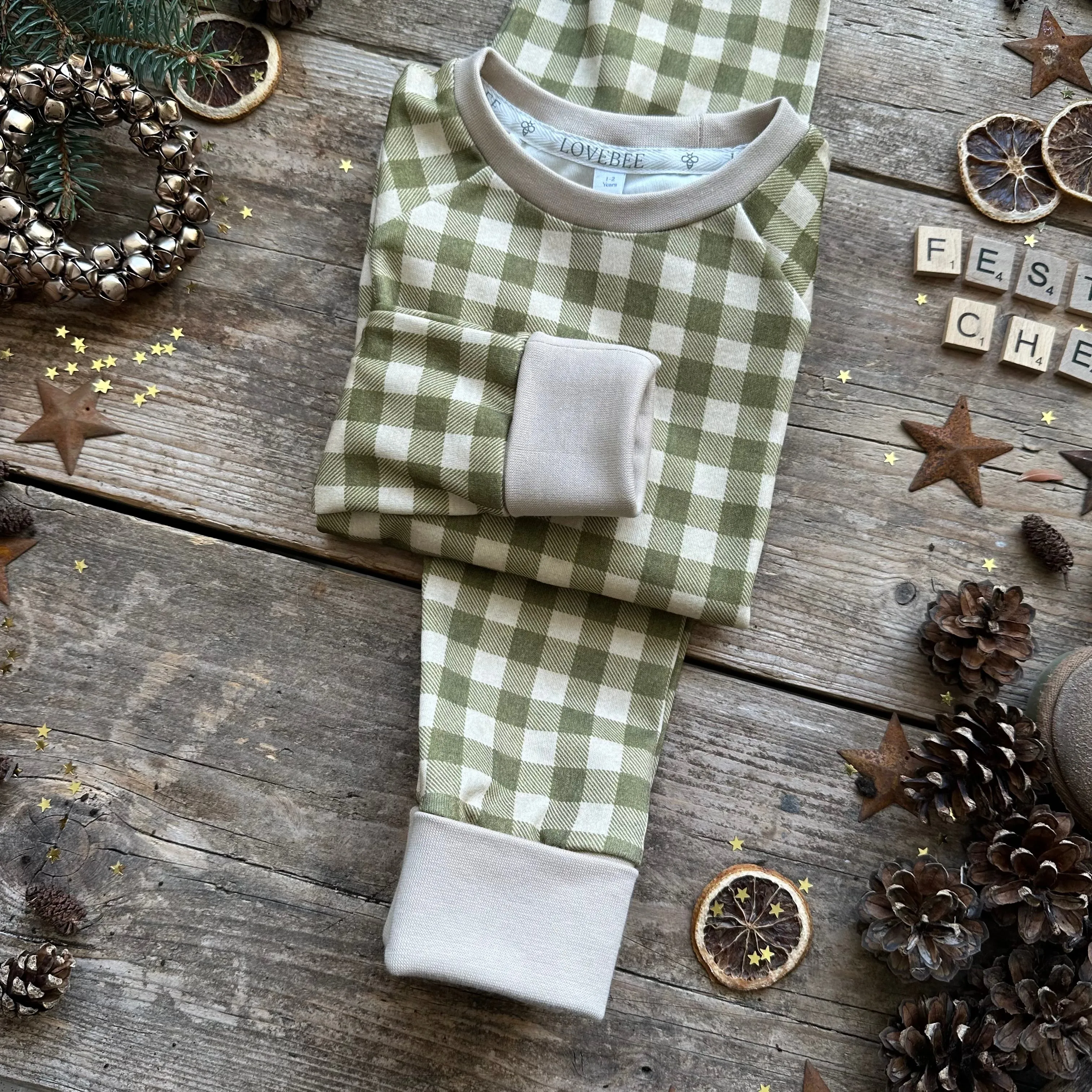 Moss Check BeeJamas | Long