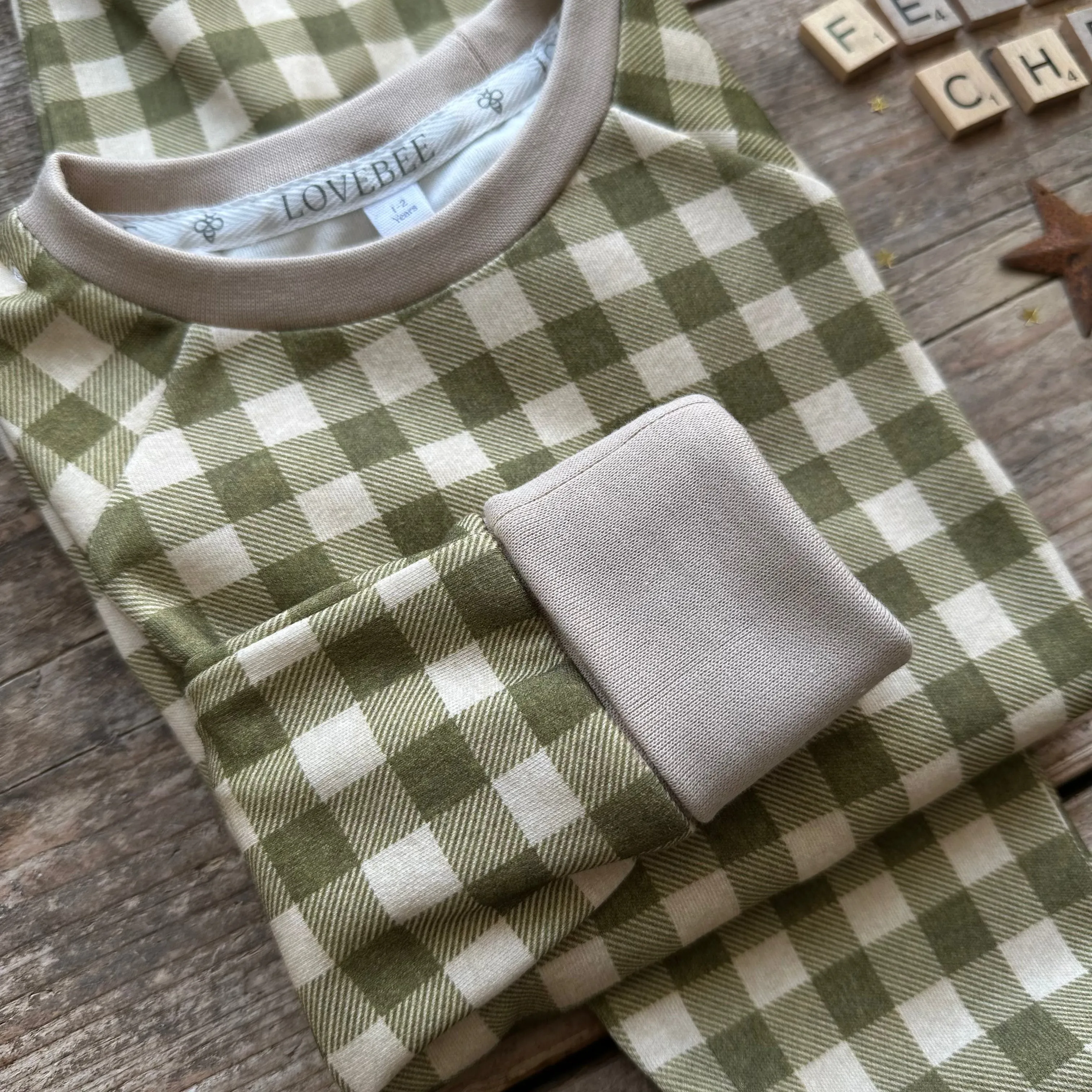 Moss Check BeeJamas | Long