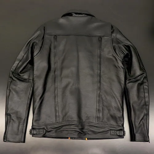 OPEN BOX OEM Milwaukee Leather Pistol Pete Leather Motorcycle Jacket | Black | Mens Size: XL | LKM1720-XLT Tall