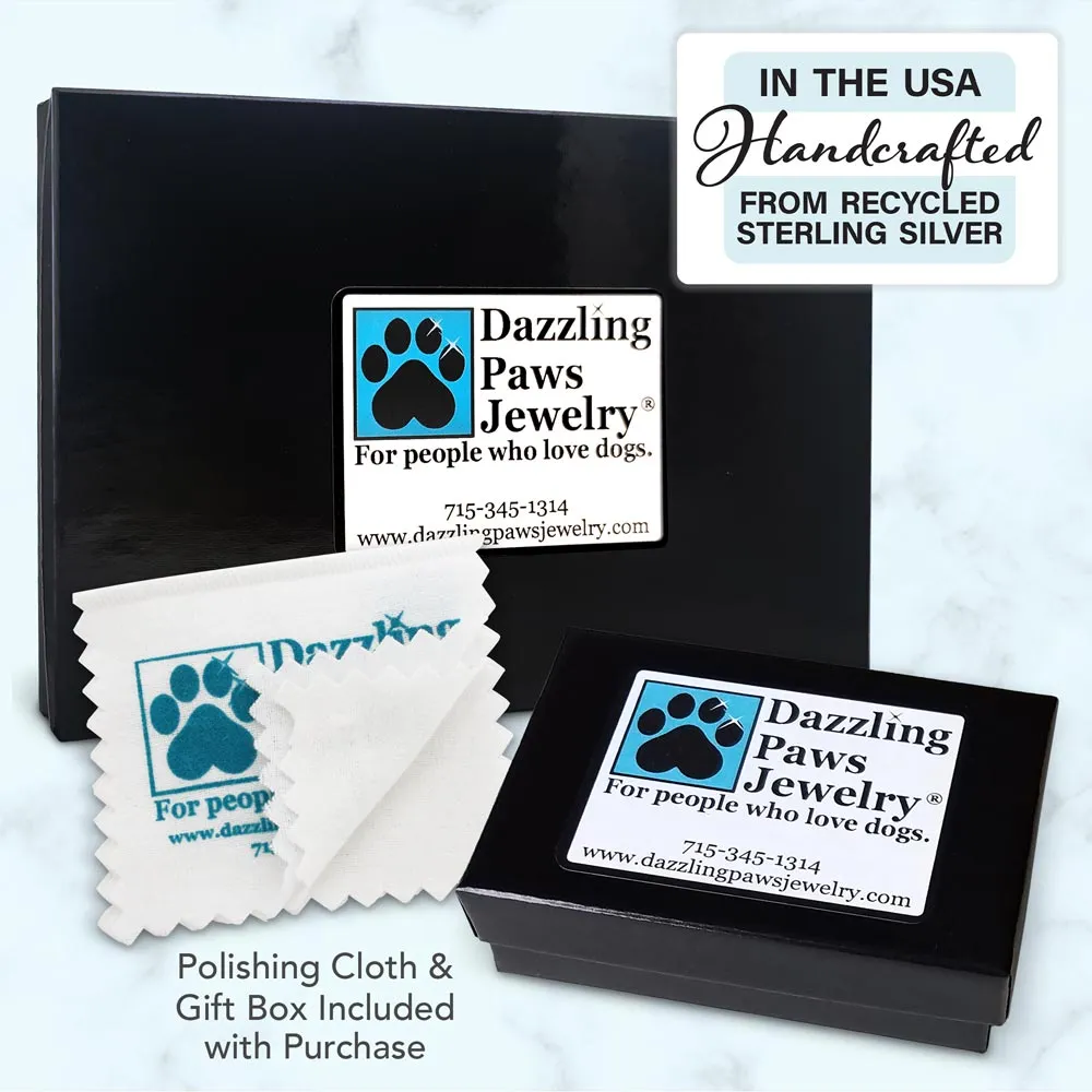 Sterling Silver Borzoi Earrings